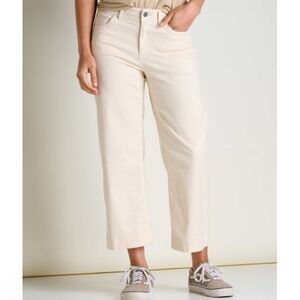Toad&Co Earthworks Wide Leg Pants In Salt 12